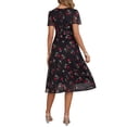 thumbnail image 3 of INSPIRE CHIC Women's Maternity Flowy Floral Dress Midi Formal Casual Pregnancy Dress 2026 Summer M Black Dress & Red Rose, 3 of 6