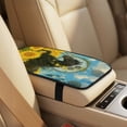 thumbnail image 4 of Xixirimido Car Seat Covers Front Seats Leather Universal Fit for Cars, Vans, Trucks, SUV, Set of 5 Car Seat Protector with Seatbelt Covers & Center Console Cover, Horse Sunflower Dream Catcher, 4 of 8
