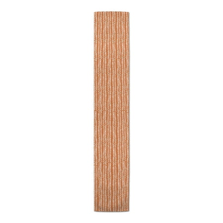 

Creative Products Modern Herringbone Orange 16x90 Poly Twill Table Runner