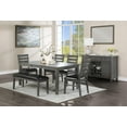 thumbnail image 2 of Topline Home Furnishings Grey Wooden Dining Side Server, 2 of 5