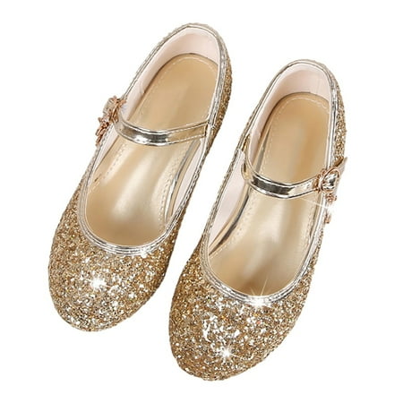 

High Heeled Princess Shoes Style Cute Flower Girls Shoes Simple Wedding Party Festival
