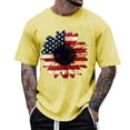 thumbnail image 2 of PIOMLL Mens T Shirts Relaxed Fit Short Sleeve Round Neck Summer Fashion Print Yellow Graphic Fall Tees 3XL, 2 of 3