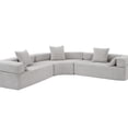 thumbnail image 5 of 4 - Seater Curved Upholstered Sofa | Enjoy Family Time in Your Living Room, 5 of 6