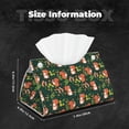 thumbnail image 6 of Lsque Forest Squirrel Printed Long Tissue Box Cover Holder, Facial Paper Organizer Dispenser,Triangle with Bottom Belt, PVC Leather Decorative Organizer, 6 of 9