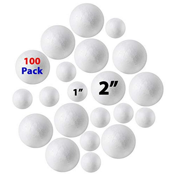 100 Pack Styrofoam Balls 40 Piece 2 Inch 60 Piece 1 Inch Foam Balls Foam Craft 100 Pack Styrofoam Balls 40 Piece 2 Inch 60 Piece 1 Inch Foam Balls Foam Craft