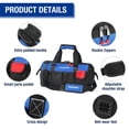 thumbnail image 4 of Bolsa para herramientas WORKPRO cierre en la parte superior boca ancha 45 cm con correa para el, 4 of 9