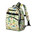 thumbnail image 2 of Colorful Cartoon Dinosaurs Cute School Backpack Bag for School with Padded Back and Adjustable Shoulder Straps 15.25"x11.5"x5.25", 2 of 5