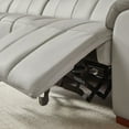 thumbnail image 3 of Modern 4-Seat Wall-Hugger Reclining Leather Sofa for Living Room, with USB Port, 3 of 11