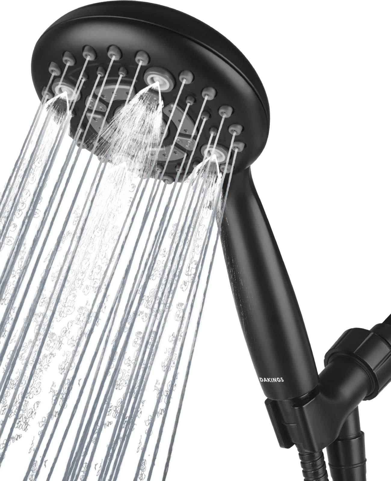6 Modes High Flow Handheld Shower Head Set Upgraded 5 Inch Shower Heads