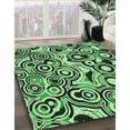 thumbnail image 3 of Ahgly Company Machine Washable Indoor Rectangle Transitional Deep Emerald Green Area Rugs, 2' x 5', 3 of 7