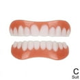 thumbnail image 1 of Wmool Snap On False Teeth Upper + Lower Dental Veneers Dentures Tooth Cover Set New~, 1 of 9
