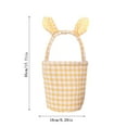 thumbnail image 3 of Fridja Ventes Panier de Rangement Mignon à Carreaux Oreilles de Lapins de Pâques Sac Cadeau Bonbons, 3 of 6