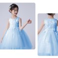 thumbnail image 5 of KAWELL Flower Girls Party Dress Embroidery Sleeveless Rainbow Mesh Tulle Princess Lace Ball Gown Prom, 5 of 5