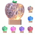 thumbnail image 1 of Luminaria nocturna con forma de rompecabezas de cristal 3D SIRPERICE, modelo Apple, 1 of 8
