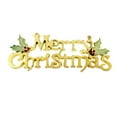 thumbnail image 2 of Designs Merry Christmas Signs  Decorative Glittery Hanging Signs，Gold Merry Christmas Tree Wreath Decorations Accessories, 2 of 6