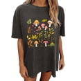 thumbnail image 5 of Htigea Cute Graphic Tees for Women Oversized Summer T Shirts Casual Short Sleeve Crewneck Tops Gray S, 5 of 7