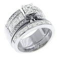 thumbnail image 2 of 4.00 Carat Diamond Engagement Ring Wedding Set, 2 of 3