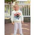 thumbnail image 6 of BemeyourBBs Baby Knit Sweaters Long Sleeve Round Neck Football Embroidery Pullover, 6 of 9
