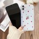 thumbnail image 5 of Funda transparente compatible con iPhone 12 con tarjetero, diseño de corazón para mujer y niña, funda protectora de TPU suave con absorción de impactos para iPhone 12 - Corazón rojo, 5 of 8