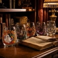 thumbnail image 3 of Halloween Artisan Glassware Collection, Spooky Clear Cups for Cocktails Juice Iced Coffee, Party Gift Home Decor, 3 of 8