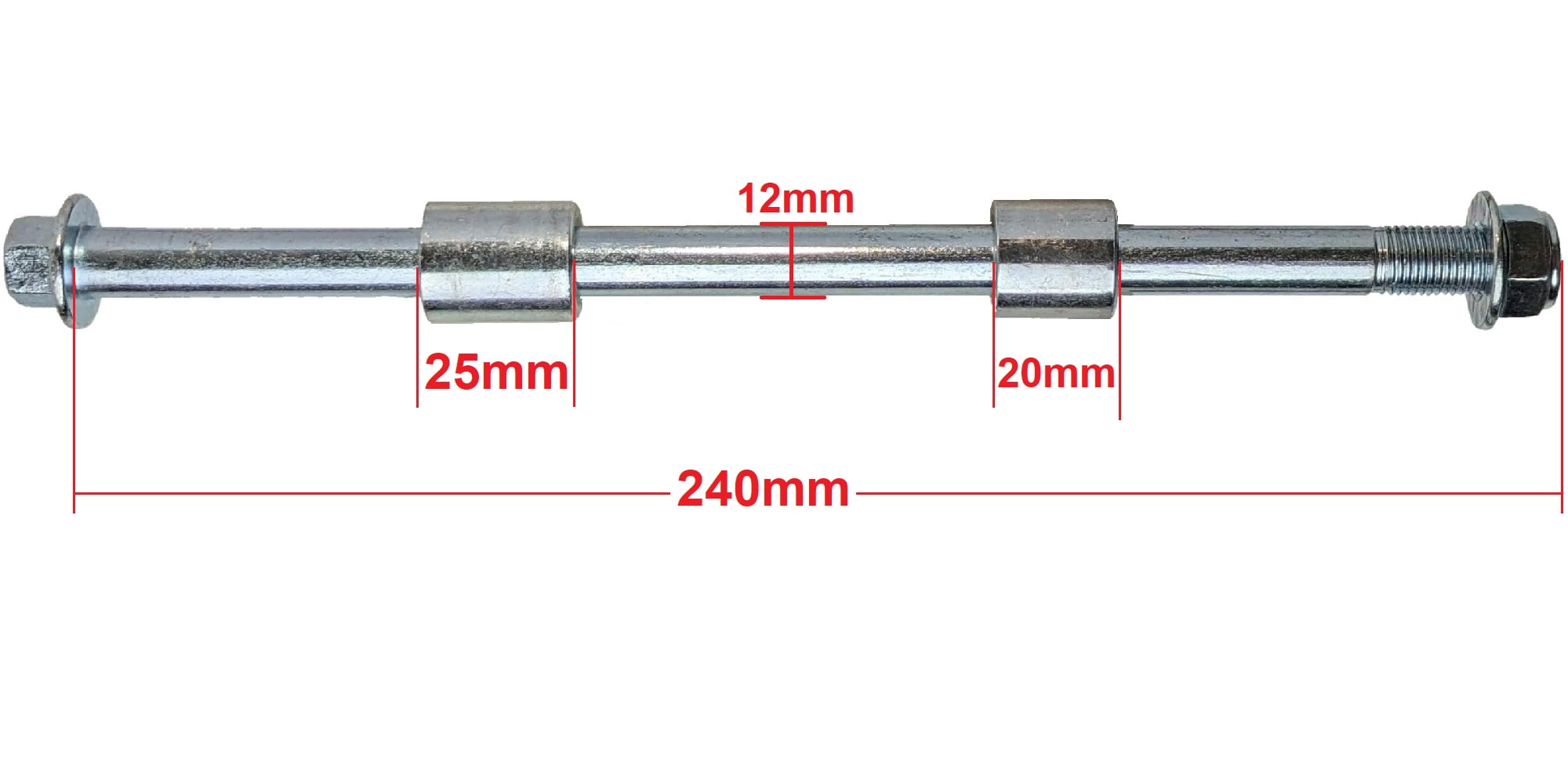 Rear Wheel Axle Fits Honda XR50 CRF50 Dirt Pit Bike 70cc 90cc 110cc