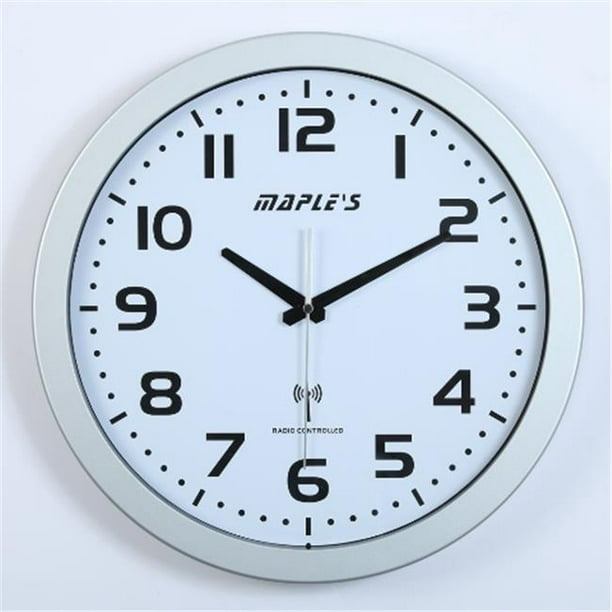 Maples Clock WRC107 Horloge Murale Radiocommandée de 15 Po
