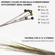 Ziko Electric Guitar Strings 09-42 Hex High Carbon Steel and Nickel Multi-Color