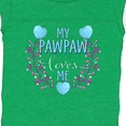 thumbnail image 4 of Inktastic My Pawpaw Loves Me with Flowers and Hearts Boys or Girls Baby Bodysuit, 4 of 5