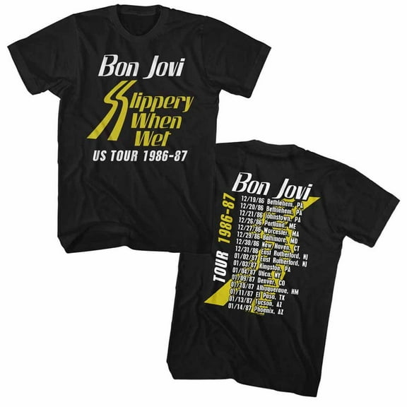 Bon Jovi Ssw Tour Black Adult T-Shirt 2Xlt ***F&B***