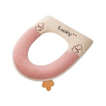 YIMWNYI Zipper Toilet Seat Cover, Soft Embroidered Polyester, Waterproof & Washable, Easy Installation, Hygienic Design, Universal Toilet Protector for Bathroom Decor