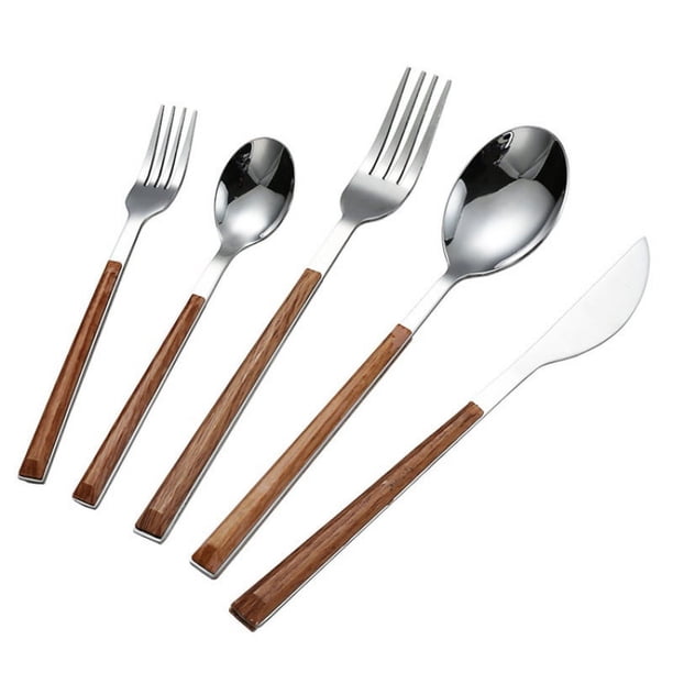 Juego de cubiertos de acero inoxidable, vajilla, cubiertos, juego de cubiertos, juegos de utensilios de 5 piezas para cocina