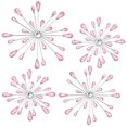 thumbnail image 2 of Decoración de pared Hicarer de metal rosa con forma de estrella en forma de estrella, 30 a 31 cm, 4 unidades, 2 of 7
