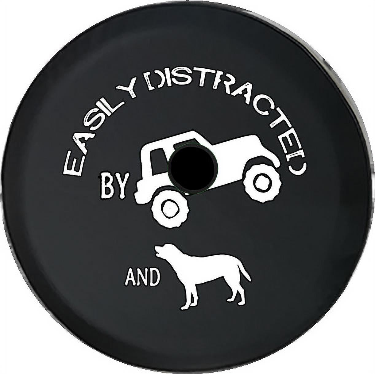 Black Tire Covers Tire Accessories for Campers, SUVs, Trailers, Trucks, RVs and More Easily