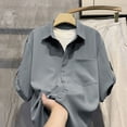 thumbnail image 5 of Qiyinn Men's Cool Summer Casual Adjustable Sleeve Length Shirt T-shirt, 5 of 7