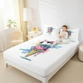 thumbnail image 4 of Feelyou Ice Cream Football Queen Sheet Sets, Watercolor Artwork Bed Set, 4 Pieces, 4 of 7