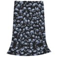thumbnail image 2 of Balery Gothic Skull Manta de Felpa Suave y Acogedora – Cobija de Franela Aterciopelada para Cama, Lavable y Cálida para Sofá, Mascotas, Transpirable-80"x60", 2 of 7