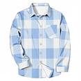 thumbnail image 5 of Seeotter Mens Stretchy Knit Plaid Shirt Long Sleeve Button Down Shirts Casual Western Cowboy Tops, 5 of 5