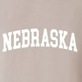 thumbnail image 6 of Wild Bobby State of Nebraska College Style Unisex Hoodie Sweatshirt, 6 of 6
