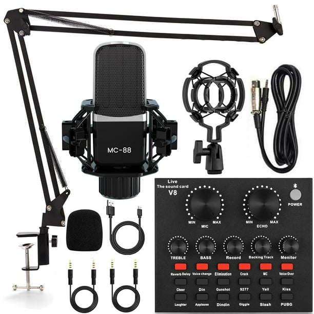 Paquete de equipos de podcast Interfaz de audio todo en uno FOLTUSYMY