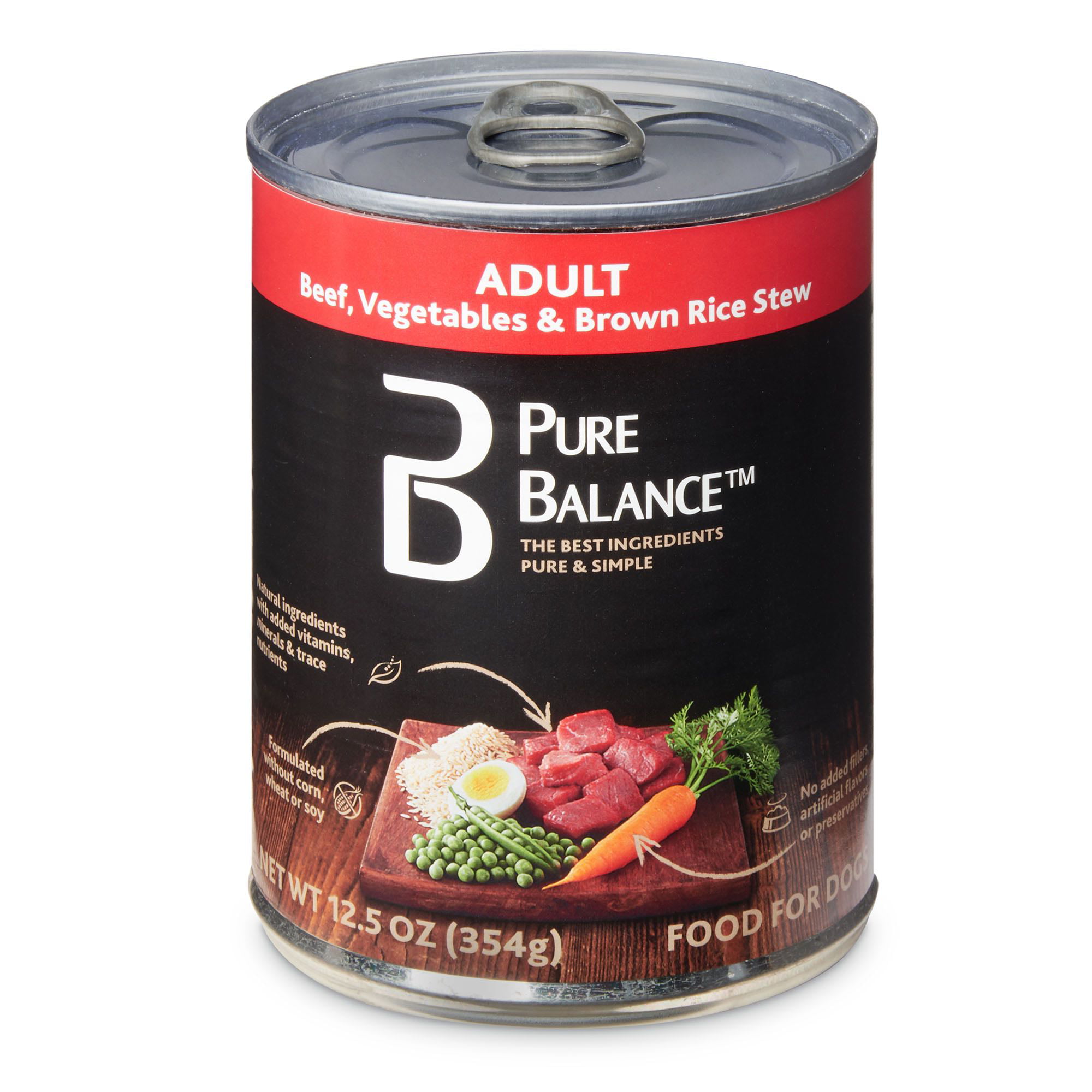 Pure Balance Beef, Vegetables & Brown Rice Stew Adult Wet