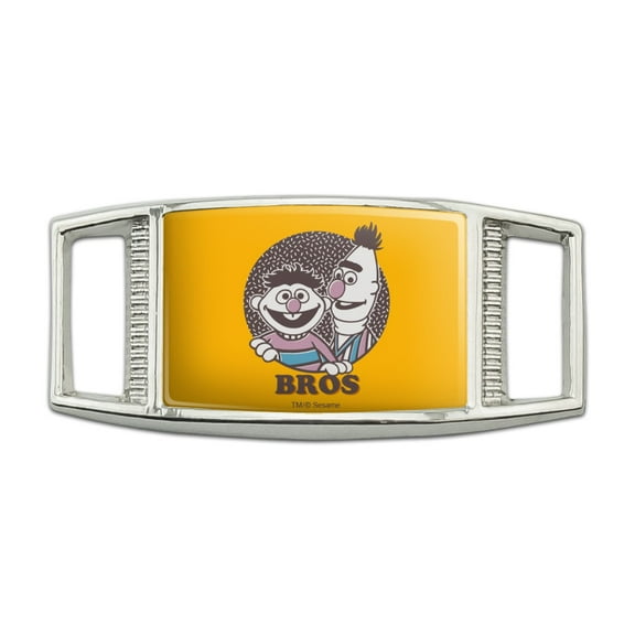 Sesame Street Bert and Ernie Bros Rectangular Shoe Shoelace Shoe Lace Tag Runner Gym Charm Decoration
