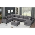 thumbnail image 2 of Pemberly Row Fabric Flexible Combination Module Reversible Sectional Sofa, 2 of 8