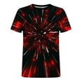 thumbnail image 4 of IROINNID Men's Printed Short Sleeve Easy Care Round Neck Slim Fit T-shirt, 4 of 5