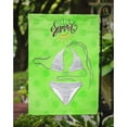 thumbnail image 3 of Bikini Swimsuit Green Polkadot Garden Flag, 3 of 3