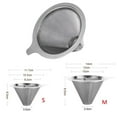 thumbnail image 1 of Feiona Stainless Steel Pour Over Coffee Filter Reusable Coffee Cone Dripper Coffee Maker Accessories, 1 of 5