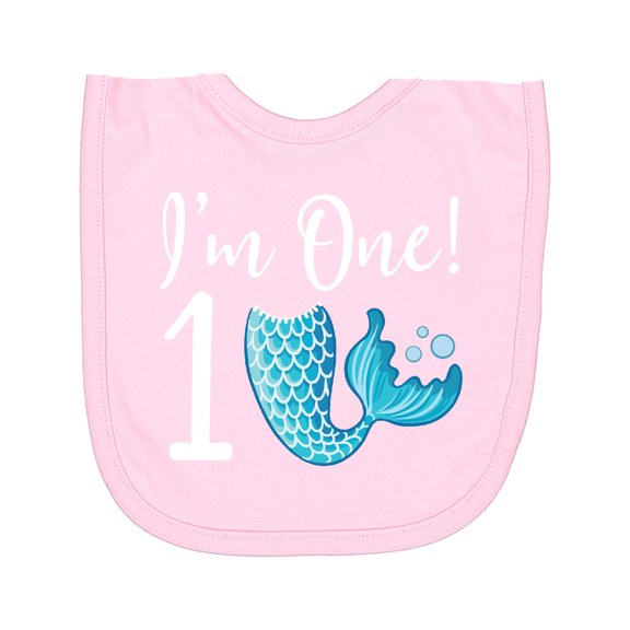 Inktastic 1st Birthday Mermaid Party Newborn Bib