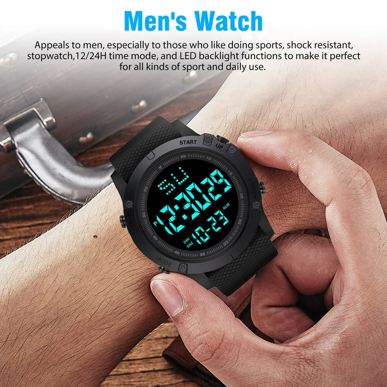 Waterproof Digital Sports Watch Military Tactical LED Backlight