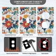 thumbnail image 3 of Yayeee Blank Wall Plate Cover 1-Gang 4.5"x2.7" Home Unused Decorative Outlet, Colorful Flowers Pattern, 3 of 7