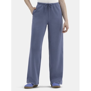 No Boundaries Soft Fleece Wide Leg Sweatpants, Women’s