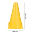 thumbnail image 2 of Uxcell 9" Plastic Soccer Cones Field Markers for Agility Sport Training Yellow 24 Pack, 2 of 6